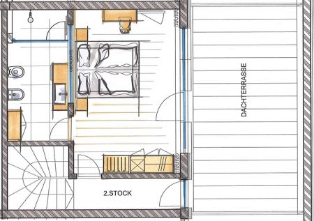 Sketch upper floor - Appartement Panorama