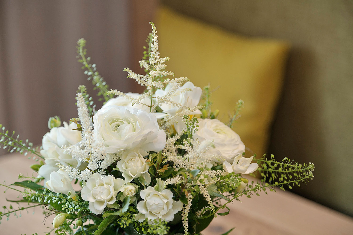 Flowers at the Anthea Apartment Hotel